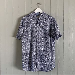 7 Diamonds Floral Short Sleeve Button Down